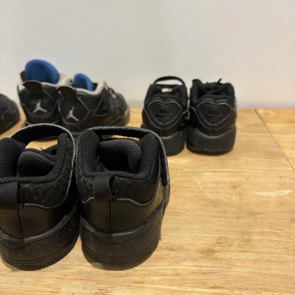 Jordan Nike Lot Of 5 Boy Toddler Shoes 5C Black